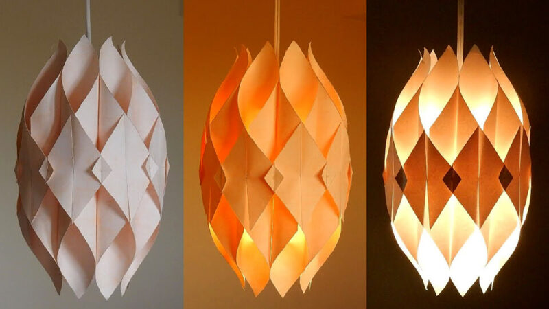 Quả cầu đèn gấp từ giấy origami lung linh, huyền ảo
